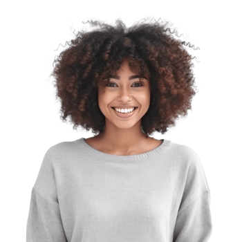 Beautiful african american girl. Illustration png