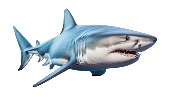 Shark isolated. Illustration png