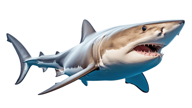 Shark isolated. Illustration png