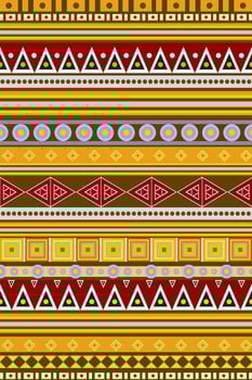 Ethnic geometric seamless pattern. Design for fabric, clothes, decorative paper, wrapping, embroidery, illustration, vector, tribal patter vector