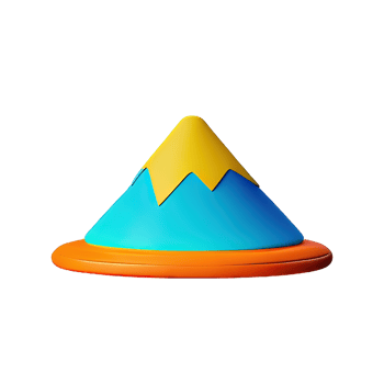 Mountain 3D Illustration png
