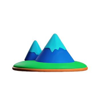 Mountain 3D Illustration png