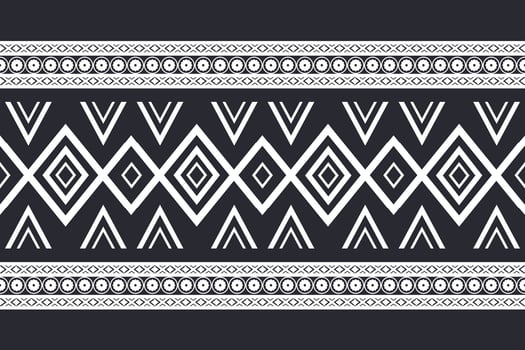 geometric ethnic pattern Can be used in fabric design for background, wallpaper, carpet, textile, clothing, wrapping, decorative paper, embroidery illustration vector. vector
