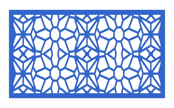 Decorative floral patterns, geometric template for cnc laser cutting vector