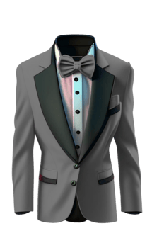 Tuxedo Jacket in Color AI Generated with Custom Edits png