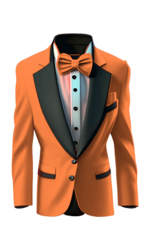 Tuxedo Jacket in Color AI Generated with Custom Edits png