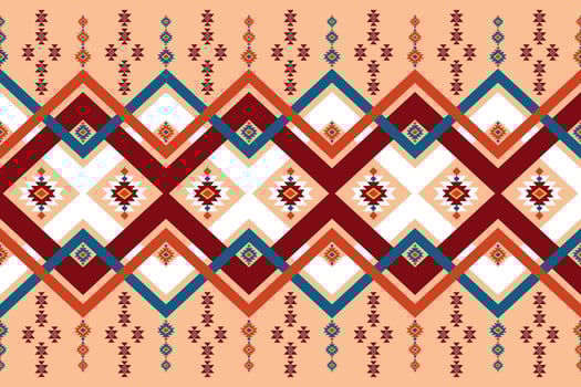 geometric ethnic pattern Can be used in fabric design for background, wallpaper, carpet, textile, clothing, wrapping, decorative paper, embroidery illustration vector. vector