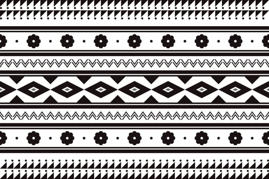 geometric ethnic pattern Can be used in fabric design for background, wallpaper, carpet, textile, clothing, wrapping, decorative paper, embroidery illustration vector. vector