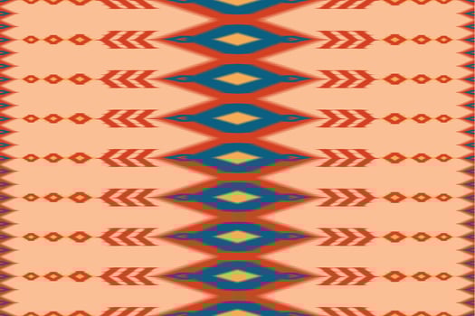 Uzbek ikat pattern and fabric in Uzbekistan. Abstract background for wallpaper, textures, textile, wrapping paper. vector