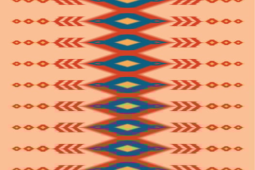 Uzbek ikat pattern and fabric in Uzbekistan. Abstract background for wallpaper, textures, textile, wrapping paper. vector