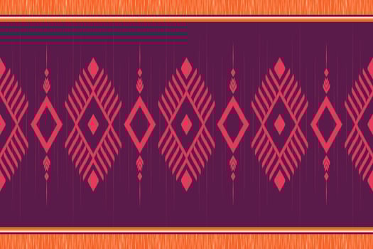 Uzbek ikat pattern and fabric in Uzbekistan. Abstract background for wallpaper, textures, textile, wrapping paper. vector
