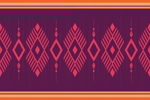 Uzbek ikat pattern and fabric in Uzbekistan. Abstract background for wallpaper, textures, textile, wrapping paper. vector