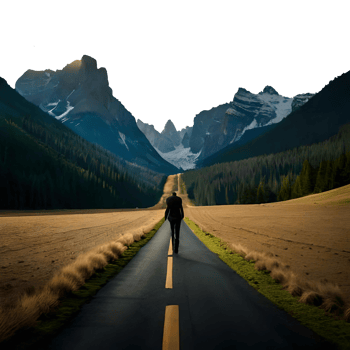 Majestic Mountain Landscape generative with AI png
