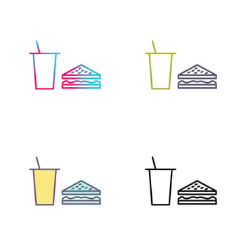 Unique Lunch Vector Icon