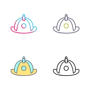 Unique Firefighter Hat Vector Icon