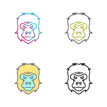 Gorilla Vector Icon