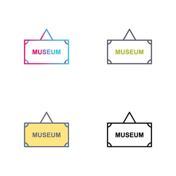 Museum Tag Vector Icon