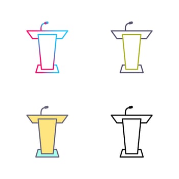 Podium Vector Icon