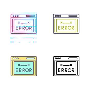 Error Code Vector Icon