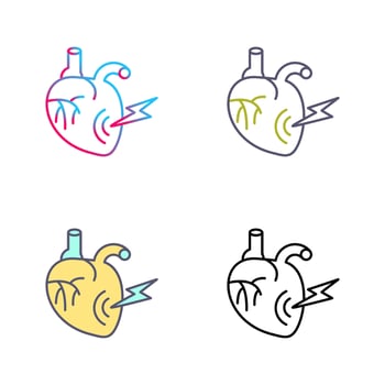 Heart Attack Vector Icon