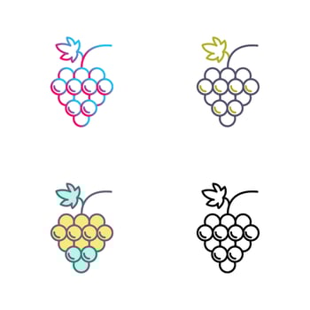 Grapes Vector Icon