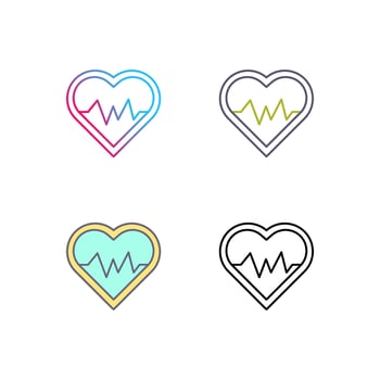 Heart Beat Vector Icon