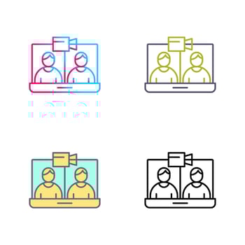 Video Conference Vector Icon