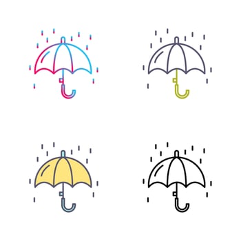 Raining Vector Icon