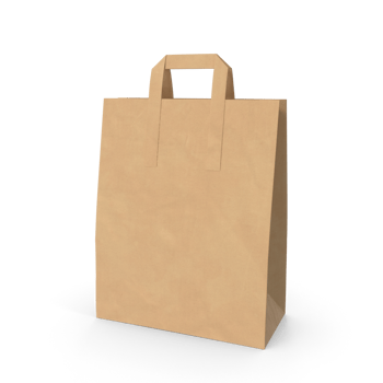Folded paper bag png