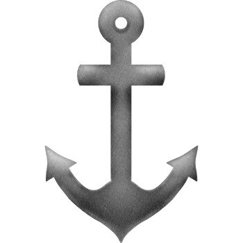 Lovely gray anchor png