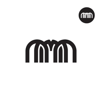 Letter MMM Monogram Logo Design vector