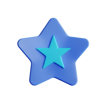 3D Floating Element Star Icon png