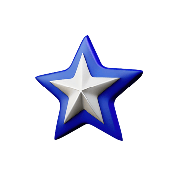 3D Floating Element Star Icon png