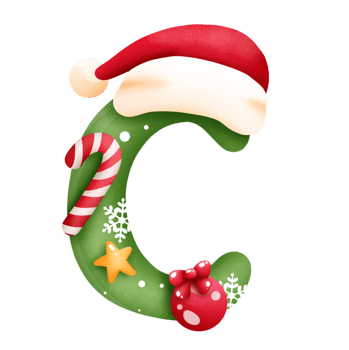 Xmas alphabet c png