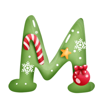 Xmas alphabet m png