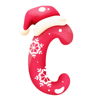 Xmas alphabet c png