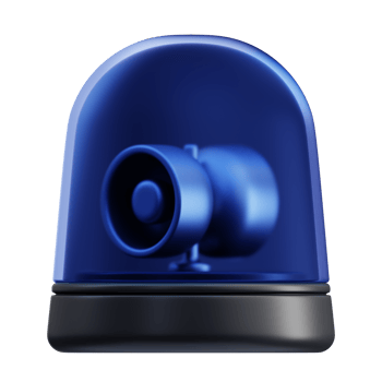 Police Siren 3D Illustration png