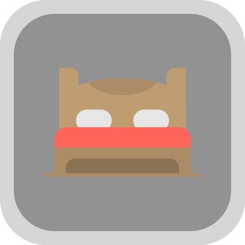 Bed Vector Icon Design