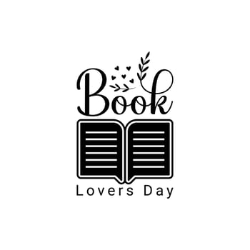 Book lovers day vector design
