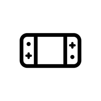 Simple Game Console icon. The icon can be used for websites, print templates, presentation templates, illustrations, etc vector