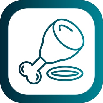 Ham leg Vector Icon Design