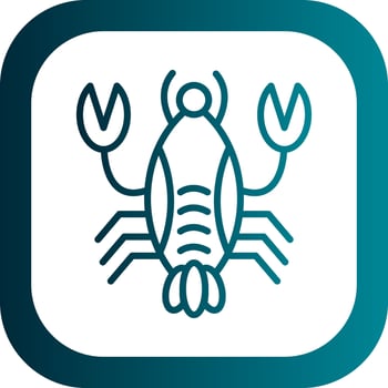 Lobster Vector Icon Design