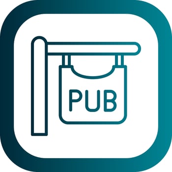 Pub sign Vector Icon Design