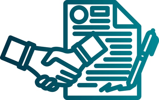 Contract Vector Icon Design