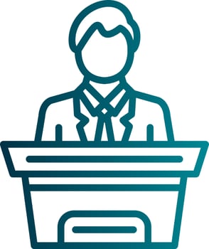 Magistrate Vector Icon Design