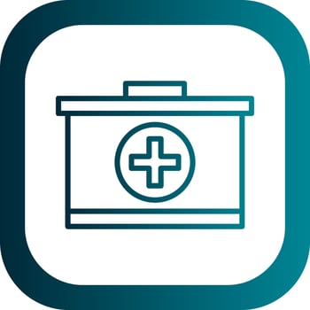 First aid kit Vector Icon Design
