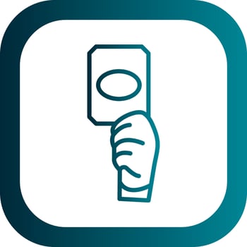 Yellow card Vector Icon Design