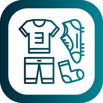 Football uniform Vector Icon Design