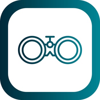 Binoculars Vector Icon Design