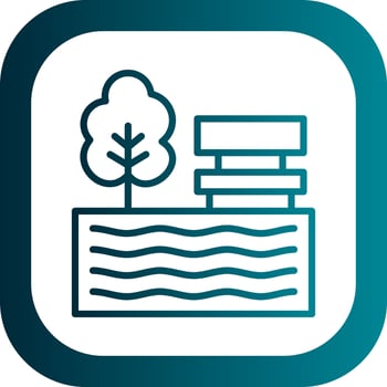 Lake Vector Icon Design